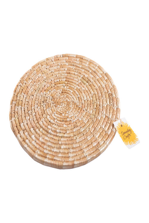 Samuday Craft Wheat Grass Round Table Mat