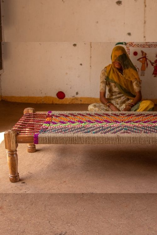Sirohi Amaltas Jute & Textile Charpai