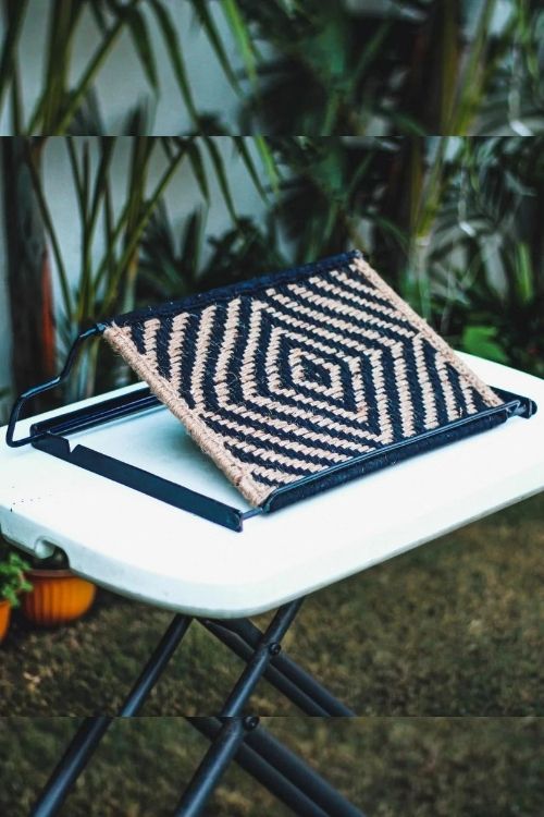 Sirohi Koyal Jute And Cotton Laptop Table