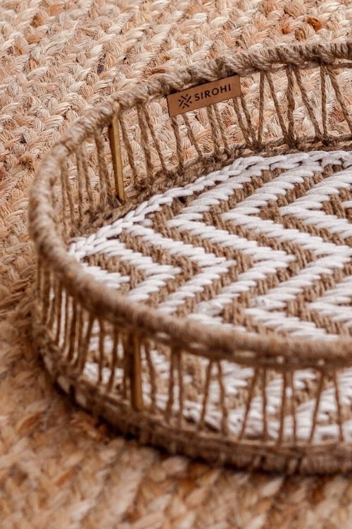 Sirohi Radha Jute & Cotton Tray