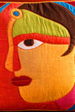 Bun.Kar Bihar 'Nari' Sujini & Applique Embroidery Cotton Cushion Cover