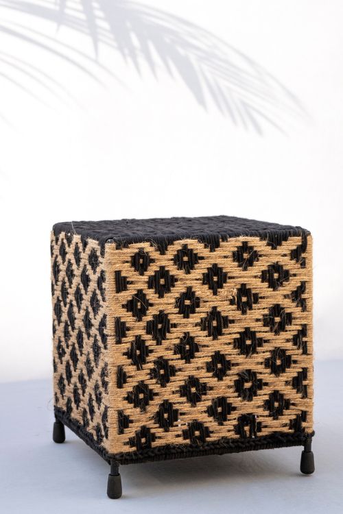 Jute & Black Cotton Light Box