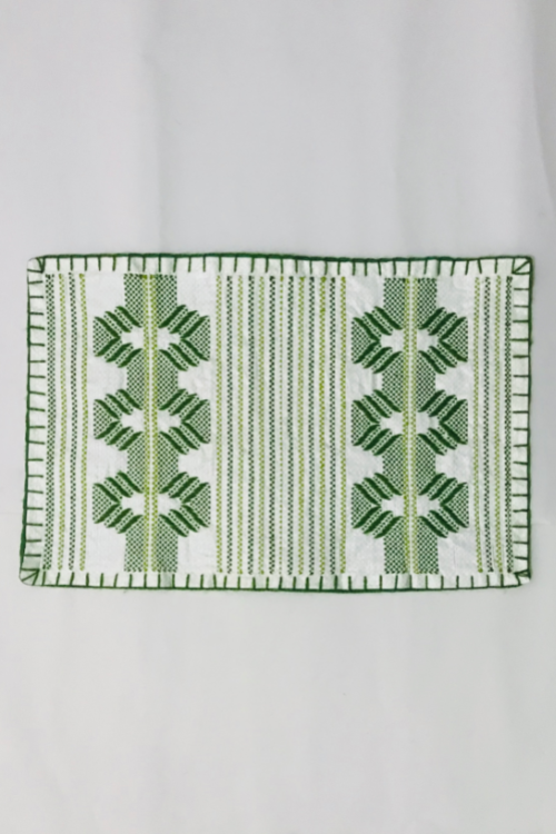 Samuday Craft Set Of 6 Green Taat Table Matt