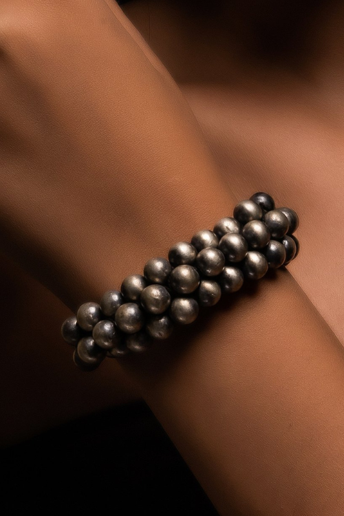 TICH Pure Silver Traditional Maharashtrian Bracelet - Golmani
