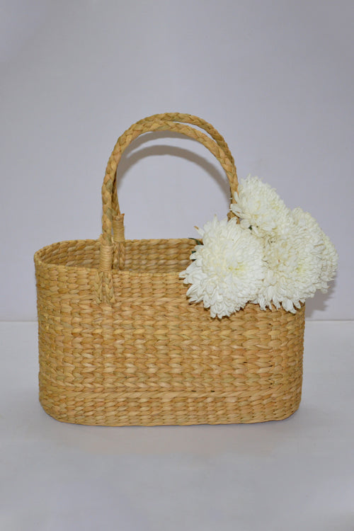 Dharini Kauna Oval Basket Bag