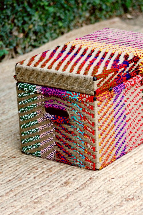 Sarangi Upcycled Textile Trunk