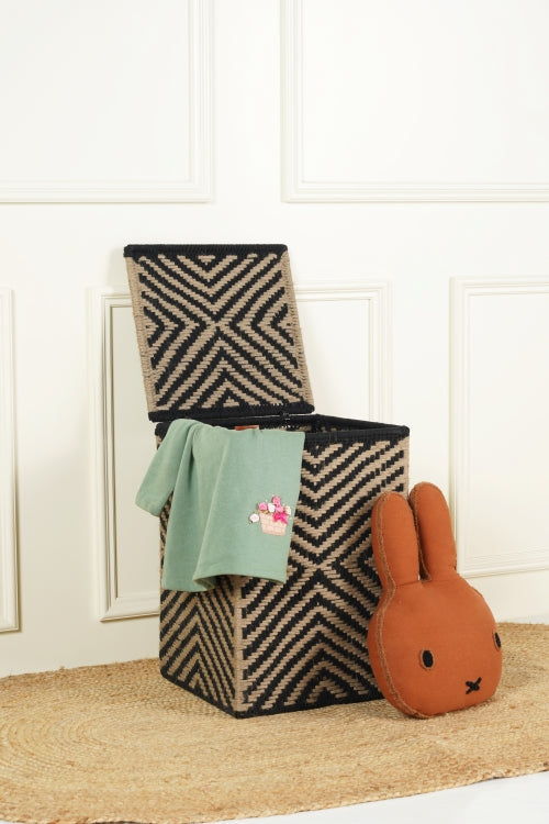 The Black Current - Combo Of Kids And Adult Laundry Baskets And Tray (3 Products)