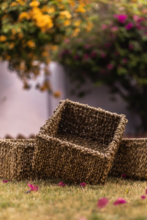 Sirohi Terra Natural Moonj Grass Basket