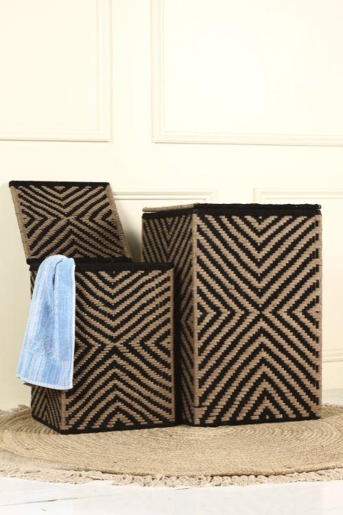 Sirohi Jigsaw Macrame Laundry Basket