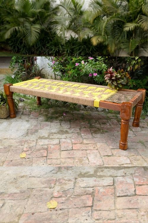 Sirohi Champa Jute & Cotton Charpai