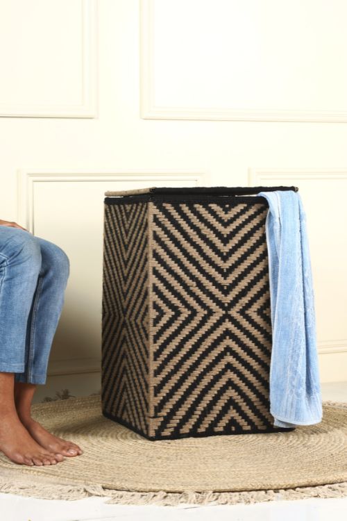 Sirohi Jigsaw Macrame Laundry Basket