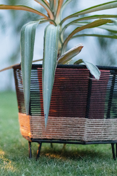 Sirohi Rustic Cotton & Jute Planter