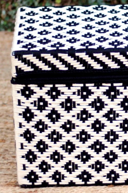 Sirohi Ikkat Black & White Cotton Trunk