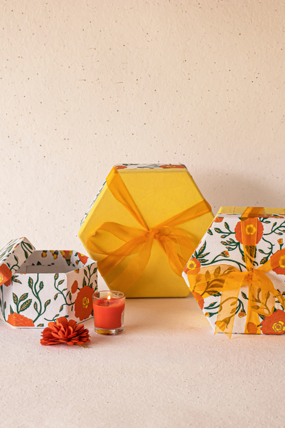 Genda Phool Hexagonal Gift Boxes