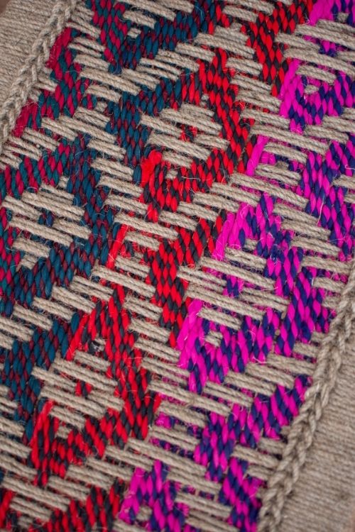 Sirohi Bela Jute & Textile Wooden Bench