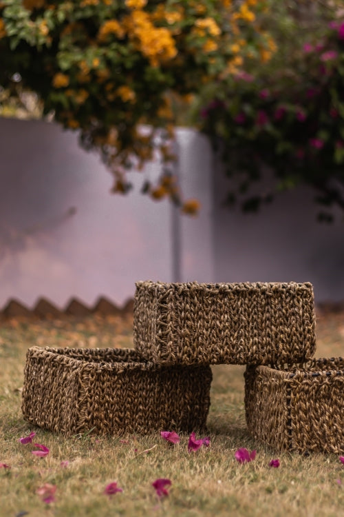 Sirohi Terra Natural Moonj Grass Basket