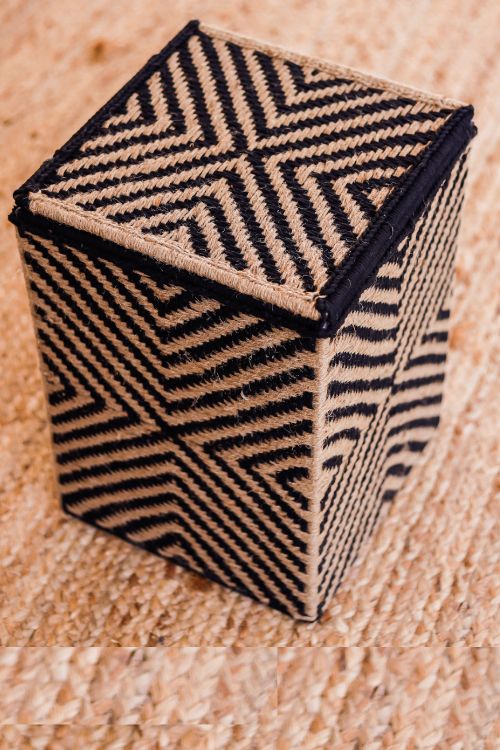 Sirohi Jigsaw Macrame Laundry Basket