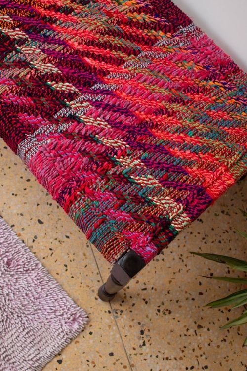Sirohi Cherry Upcycled Textile Charpai