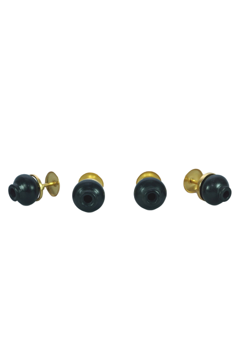 Kabbish'S Kalash Buttons, Black Pottery