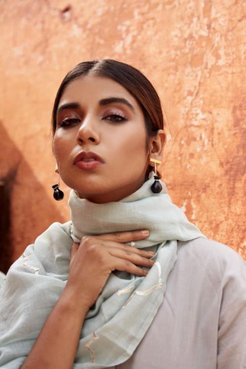 Kabbish'S Sikahar Surahi Hanged Dangler Earrings