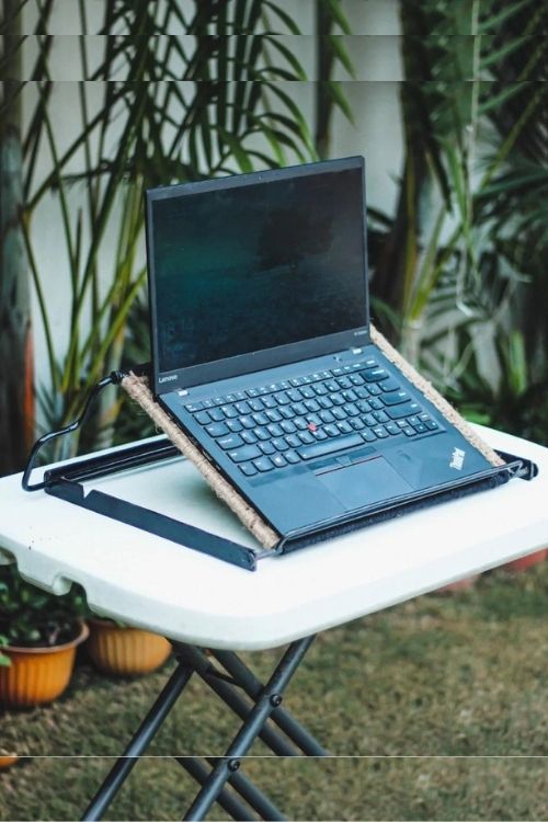 Sirohi Koyal Jute And Cotton Laptop Table