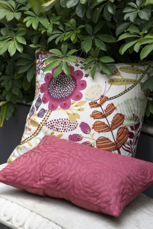 Rosebud Cushion Cover-French Rose