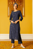 Baarish Embroidered Cotton Kurta Pant Set For Women Online
