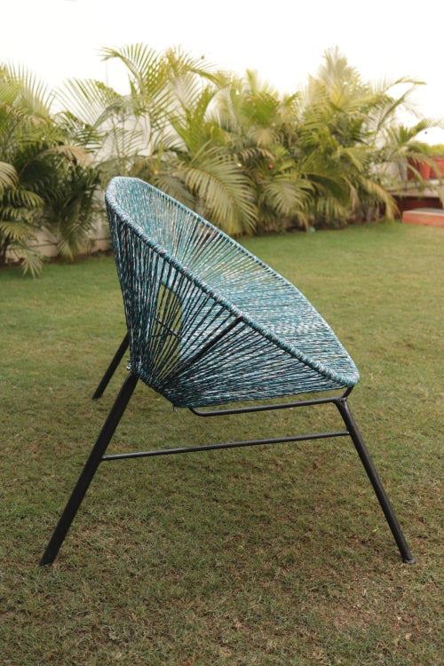 Azure Upcycled Plastic Two Seater Chair