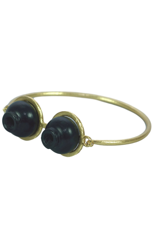 Kabbish'S Kalash Bracelet, Black Pottery