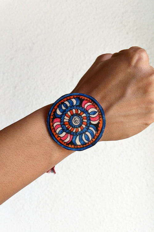 Okhai 'Amara' Floral Madhubani Paint Rakhi