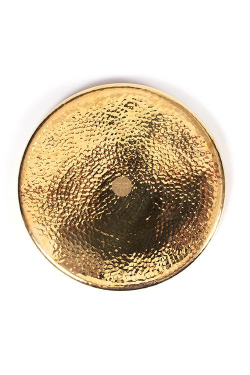 Hookka Thaali Gold Kalai 9.5" Set of 2