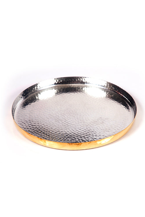 Hookka Thaali Gold Kalai 9.5" Set of 2