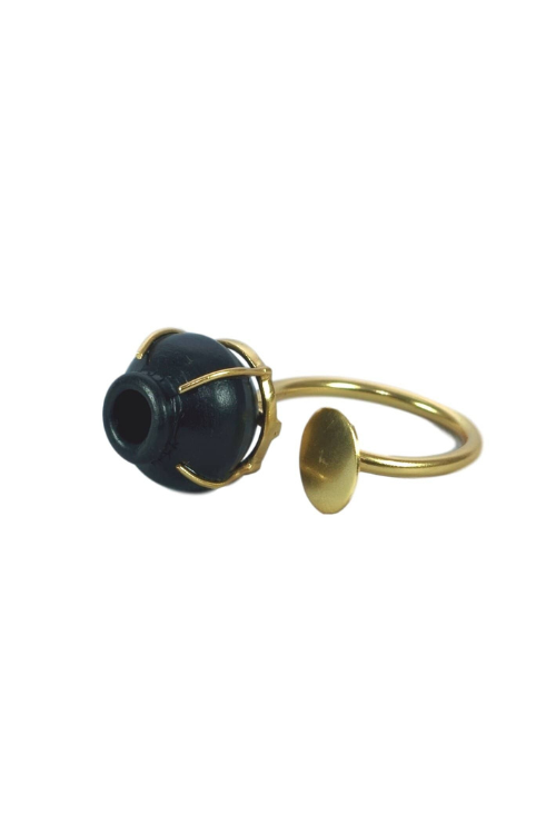 Kabbish'S Kalash Ring, Black Pottery