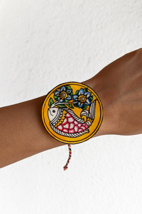 Okhai 'Amara' Fish Madhubani Paint Rakhi