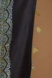 Riyaz Khatri Traditional Ajrakh Hand Block Printed  and natural Dye Modal Saree (nevy blue)