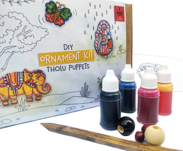 POTLI DIY Ornament kit - Handmade Tholu Traditional Puppets - For 8 yrs - 80 yrs