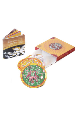 POTLI Handmade Ganjifa Playing Cards Online Abridged Set Of 5 Ganjifa Game Cards