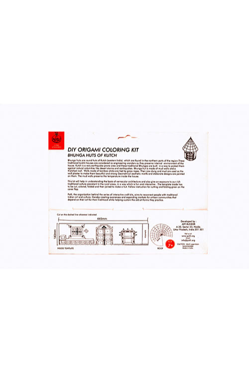 Educational Colouring Kit For our Young Architects DIY kit  (Bonga Huts of Gujrat)