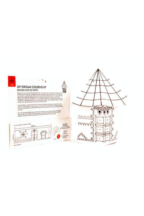 Educational Colouring Kit For our Young Architects DIY kit  (Bonga Huts of Gujrat)