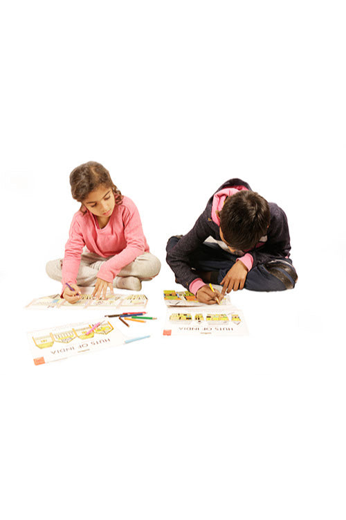 Potli Educational Colouring Kit Forour Young Architects DIY kit  (Ikra Houses of Assam)