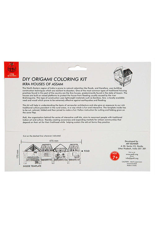 Potli Educational Colouring Kit Forour Young Architects DIY kit  (Ikra Houses of Assam)