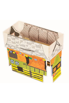 Educational Colouring Kit For our Young Architects DIY kit (Kath Kuhni Houses of Himachal Pradesh )