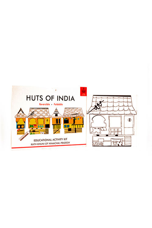 Potli Educational Colouring Kit For our Young Architects DIY kit (Kath Kuhni Houses of Himachal Pradesh )