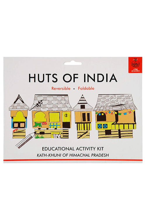 Educational Colouring Kit For our Young Architects DIY kit (Kath Kuhni Houses of Himachal Pradesh )