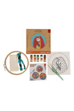 Potli Handmade DIY Fabric Painitng kit Madhubani Woman 8" for Adults