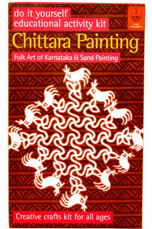Potli DIY Educational Colouring Kit -  Chittara Painting of KarnatakaFor Young Artists  (5 Years +)