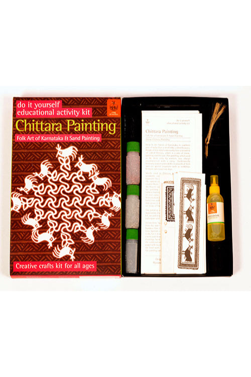 Potli DIY Educational Colouring Kit -  Chittara Painting of KarnatakaFor Young Artists  (5 Years +)