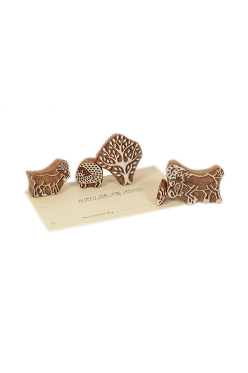 Potli DIY Panchatantra Block Print Kit - Goats and The Jackal