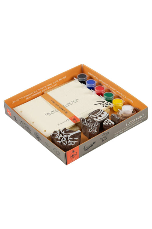Potli DIY Panchatantra Block Print Kit - Jackal and The Drum