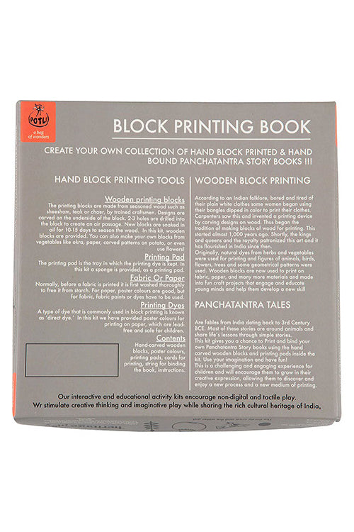 Potli DIY Panchatantra Block Print Kit - Jackal and The Drum